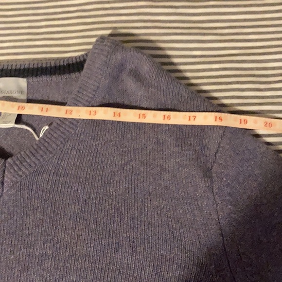 Giasone wool cashmere vneck sweater lavender - Picture 12 of 16